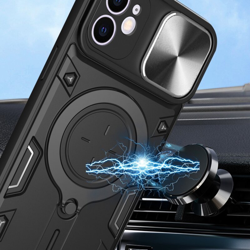 Husa iPhone 13 Techsuit CamGuard Pro, roz auriu