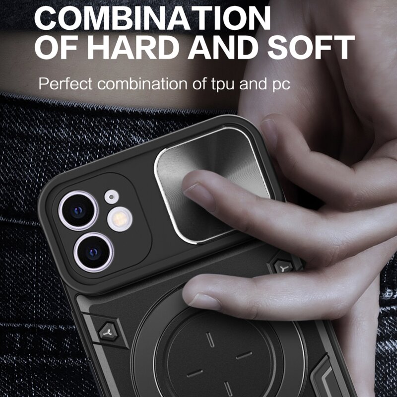 Husa iPhone 13 Techsuit CamGuard Pro, roz auriu