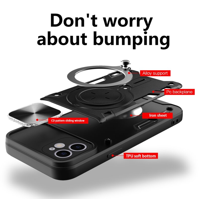 Husa iPhone 13 Techsuit CamGuard Pro, mov