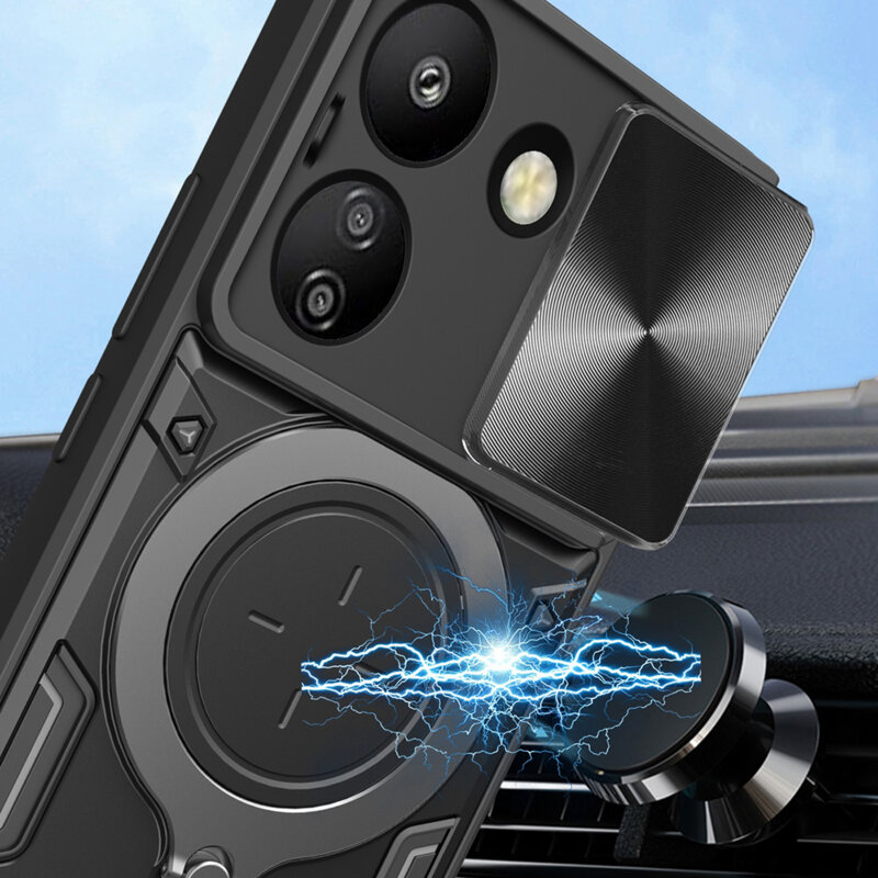 Husa Xiaomi Redmi 13C 4G Techsuit CamGuard Pro, rosu