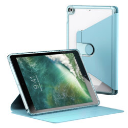 Husa iPad 2017 9.7 A1822/A1823 Techsuit Crystal Vision, bleu