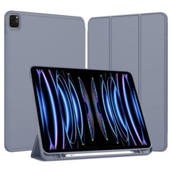 Husa iPad Pro 12.9 (2022) Techsuit Flex Trifold Pen, mov