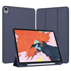 Husa iPad Pro 2018 12.9 A2014/A1895 Techsuit Flex Trifold Pen, bleumarin