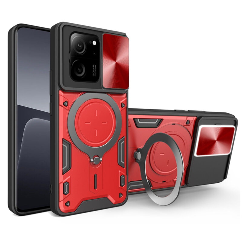 Husa Xiaomi 13T Pro Techsuit CamGuard Pro, rosu