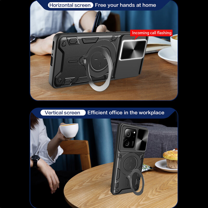 Husa Xiaomi 13T Techsuit CamGuard Pro, negru