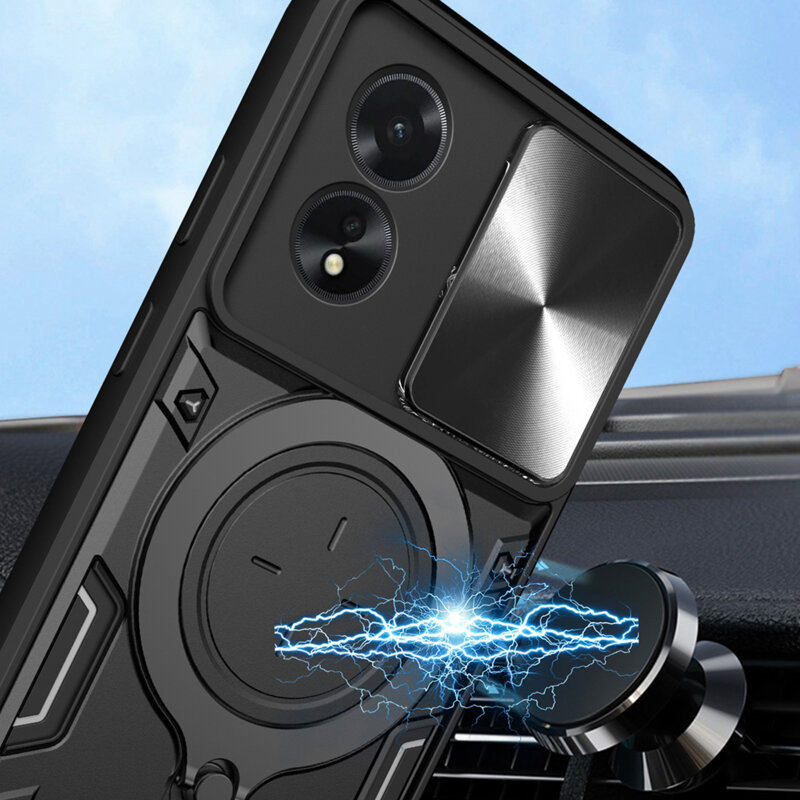 Husa Oppo A18 Techsuit CamGuard Pro, albastru