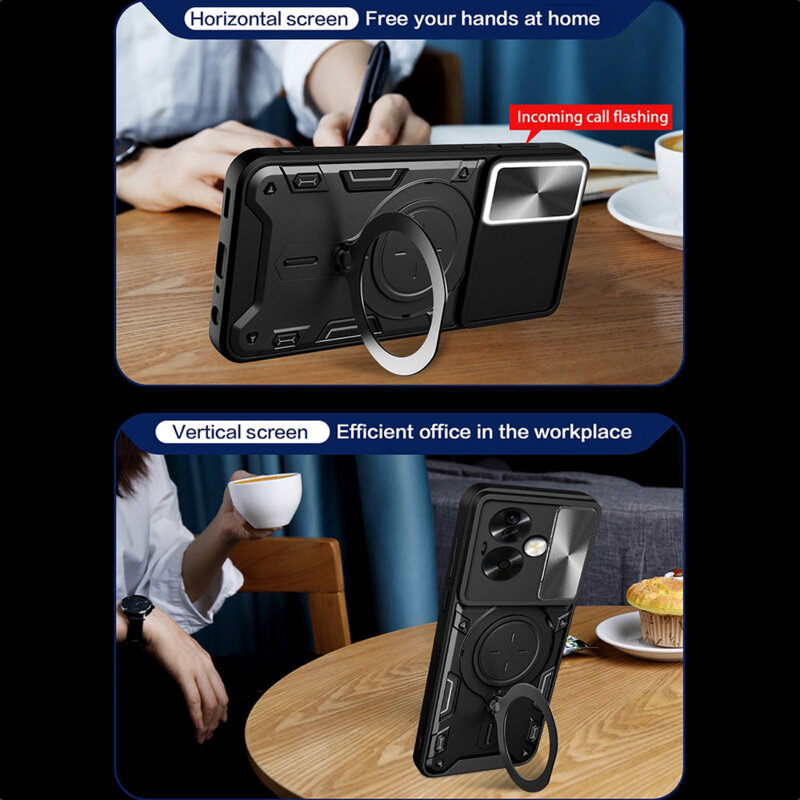 Husa OnePlus Nord N30 SE Techsuit CamGuard Pro, albastru