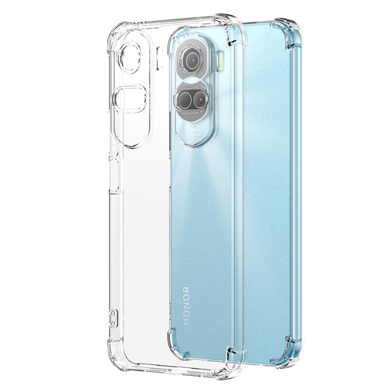 Husa Honor 90 Lite Techsuit Shockproof Clear Silicone, transparenta