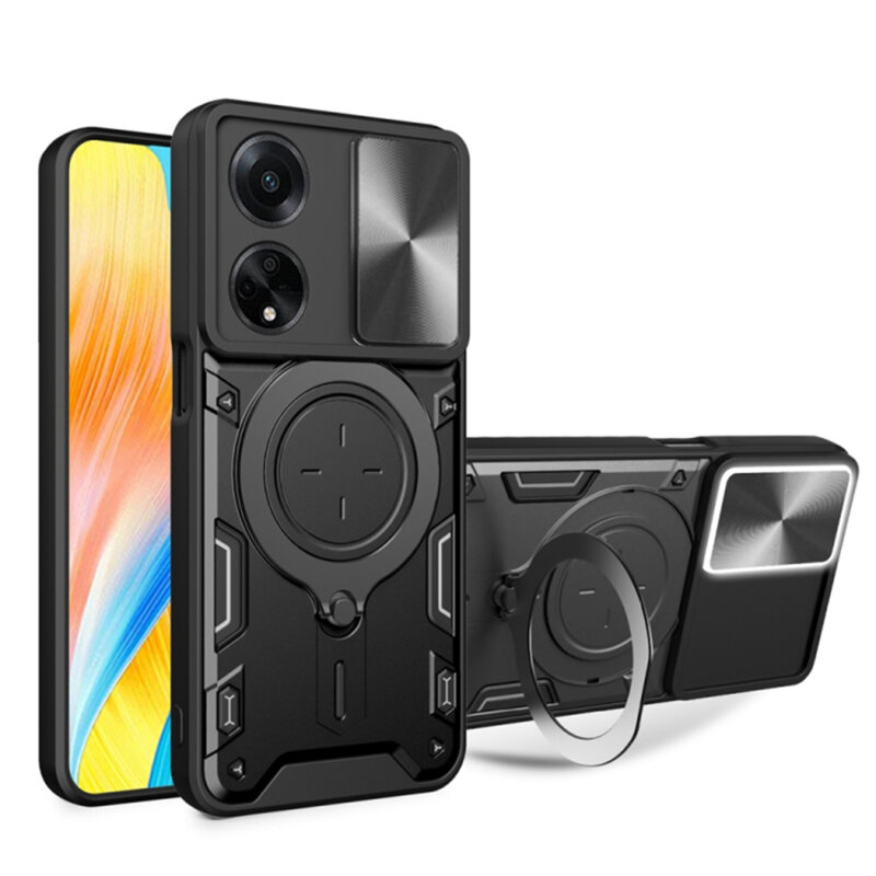 Husa Oppo A98 5G Techsuit CamGuard Pro, negru