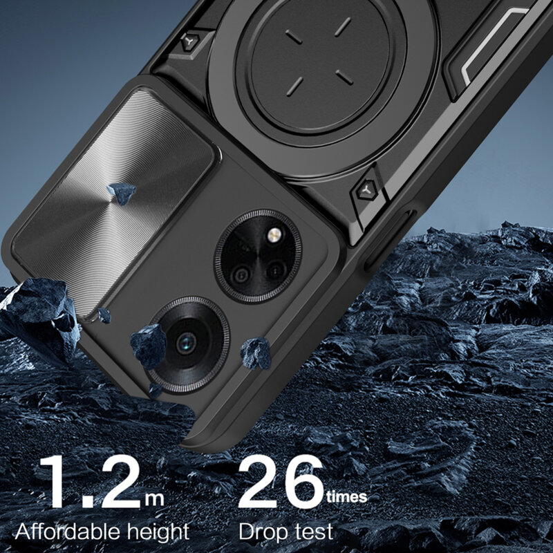 Husa Oppo A98 5G Techsuit CamGuard Pro, negru