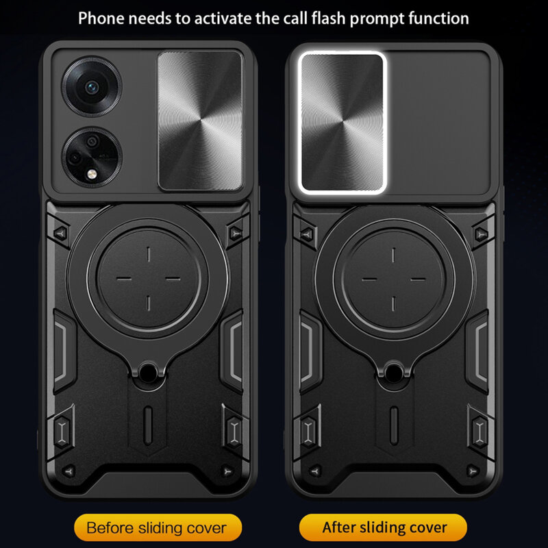 Husa Oppo A98 5G Techsuit CamGuard Pro, negru