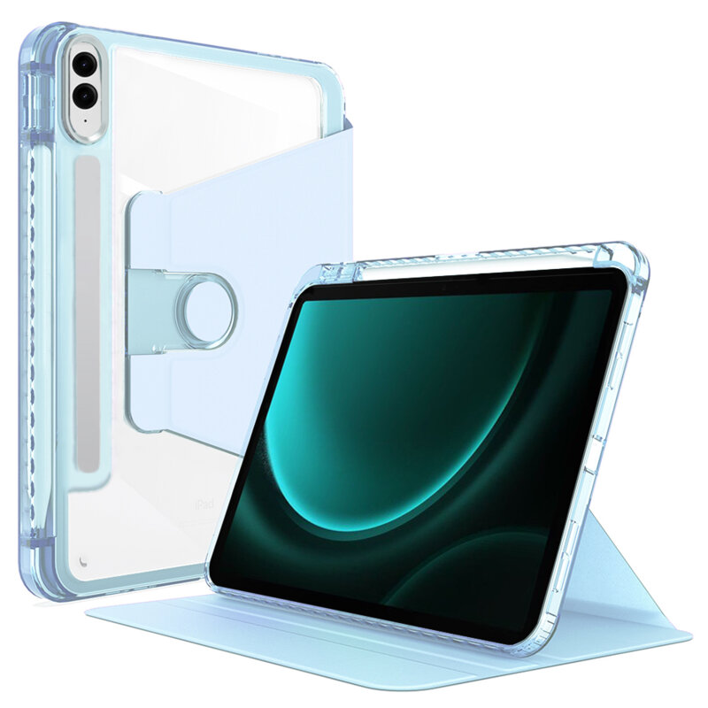 Husa Samsung Galaxy Tab S9 FE Plus Techsuit Crystal Vision, bleu