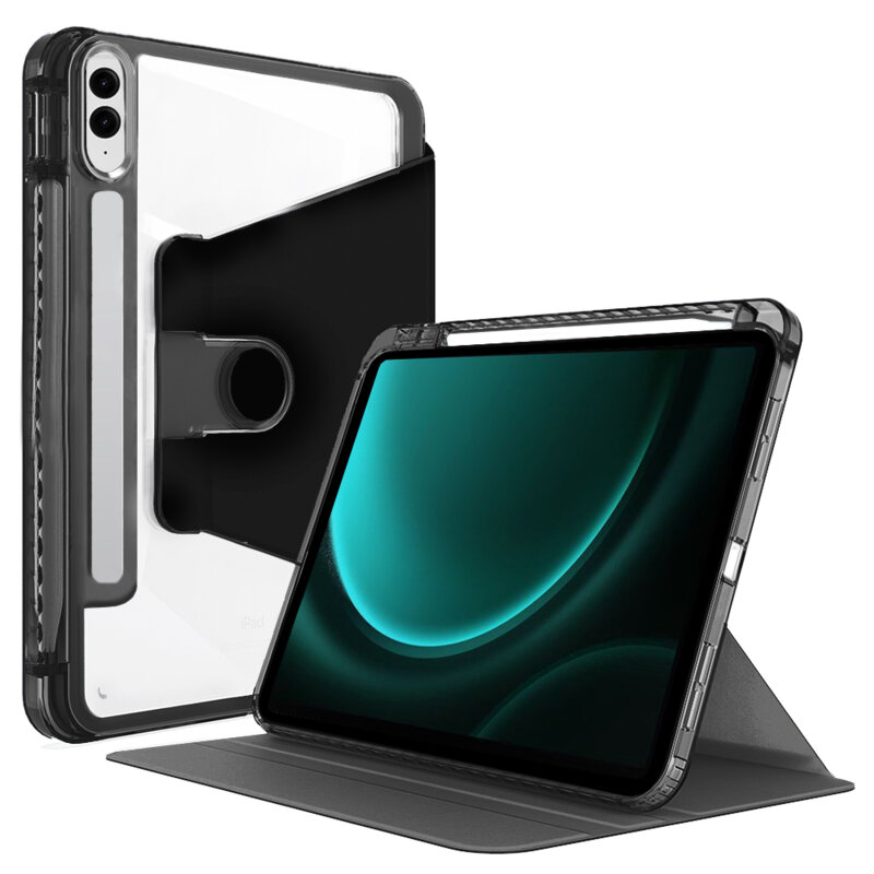 Husa Samsung Galaxy Tab S9 FE Plus Techsuit Crystal Vision, negru