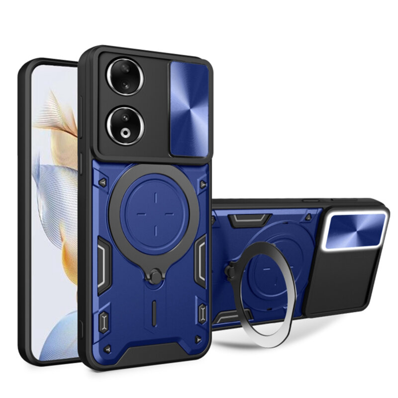 Husa Honor 90 Techsuit CamGuard Pro, albastru