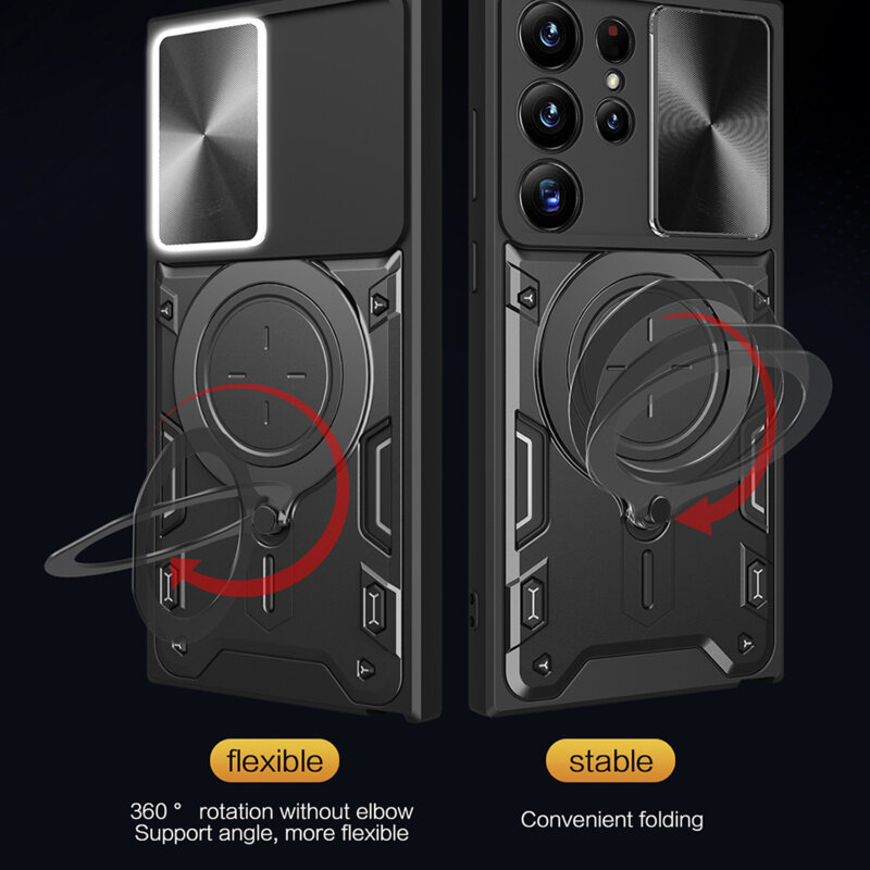 Husa Samsung Galaxy S24 Ultra Techsuit CamGuard Pro, negru