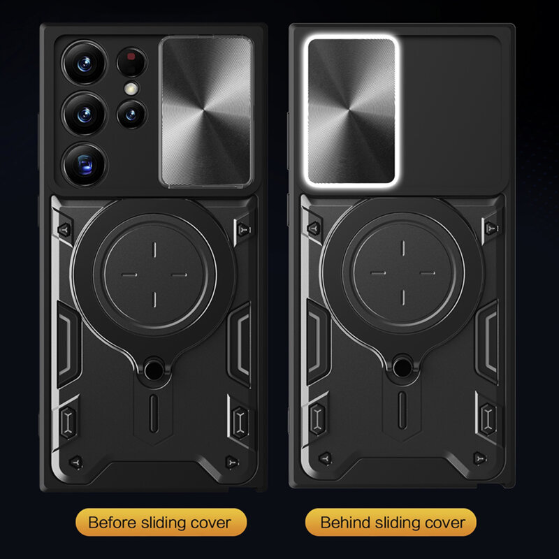 Husa Samsung Galaxy S24 Ultra Techsuit CamGuard Pro, negru