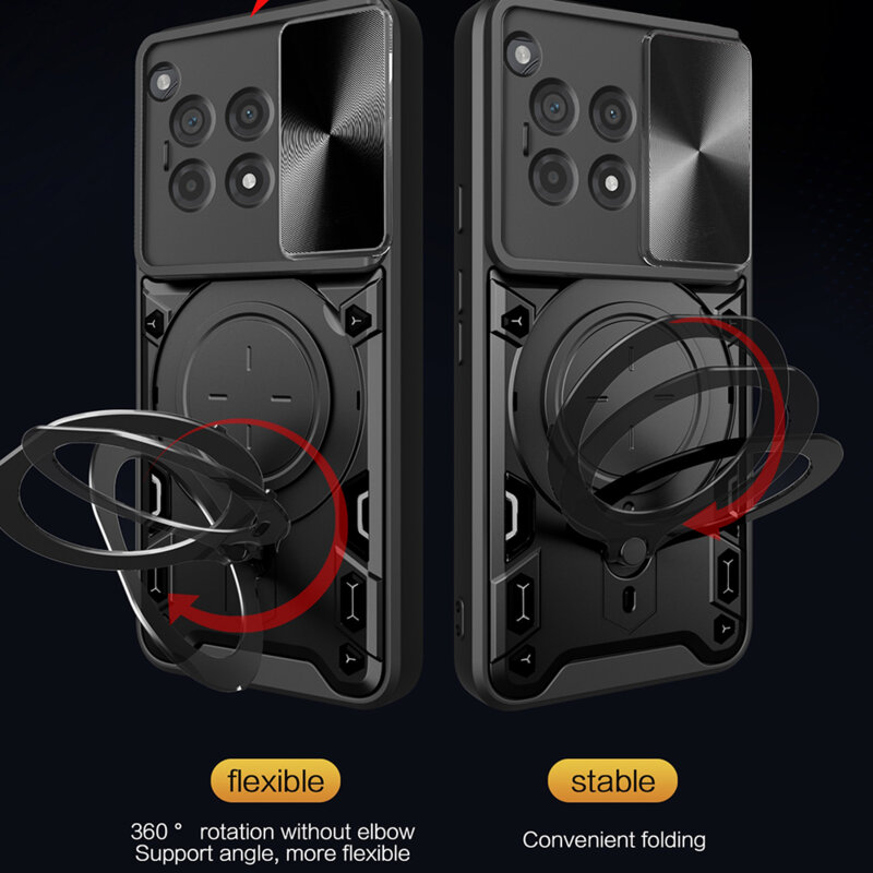 Husa OnePlus 12R Techsuit CamGuard Pro, mov