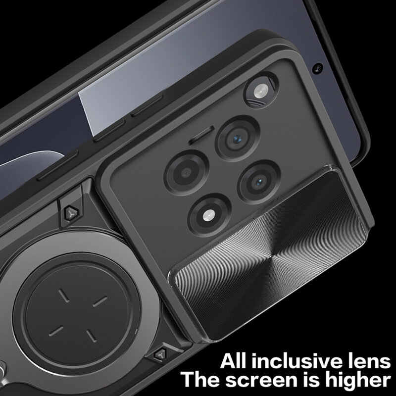 Husa OnePlus 12R Techsuit CamGuard Pro, negru