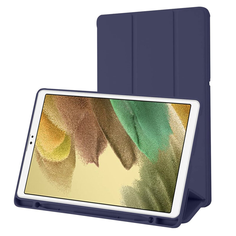 Husa Samsung Galaxy Tab A7 Lite Techsuit Flex Trifold Pen, bleumarin