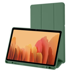 Husa Samsung Galaxy Tab A7 10.4 2020 T500/T505 Techsuit Flex Trifold Pen, verde inchis
