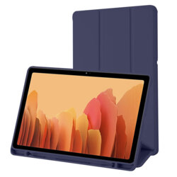 Husa Samsung Galaxy Tab A7 10.4 2020 T500/T505 Techsuit Flex Trifold Pen, bleumarin