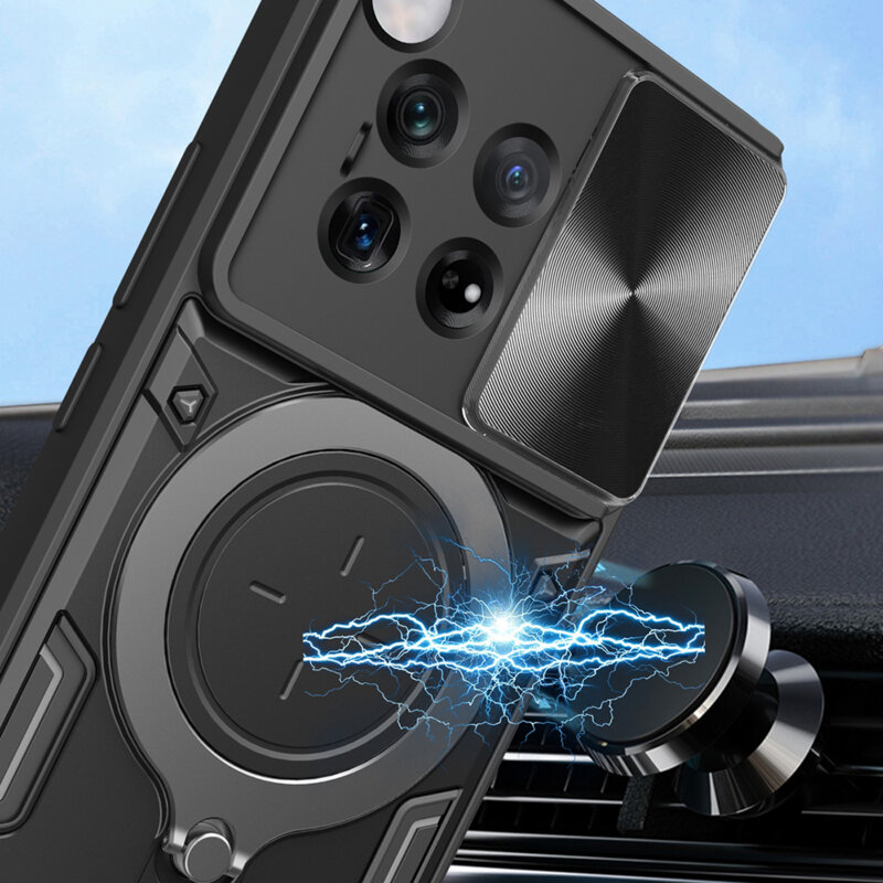 Husa OnePlus 12 Techsuit CamGuard Pro, negru