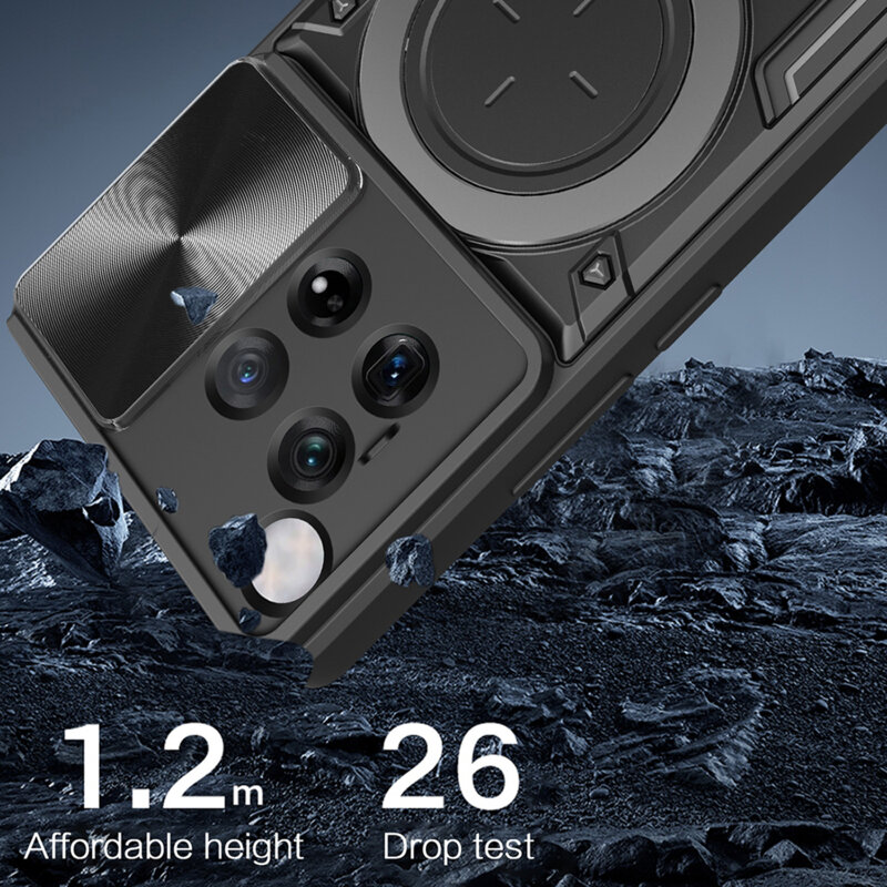 Husa OnePlus 12 Techsuit CamGuard Pro, negru