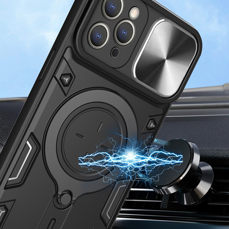 Husa iPhone 11 Pro Max Techsuit CamGuard Pro, roz auriu