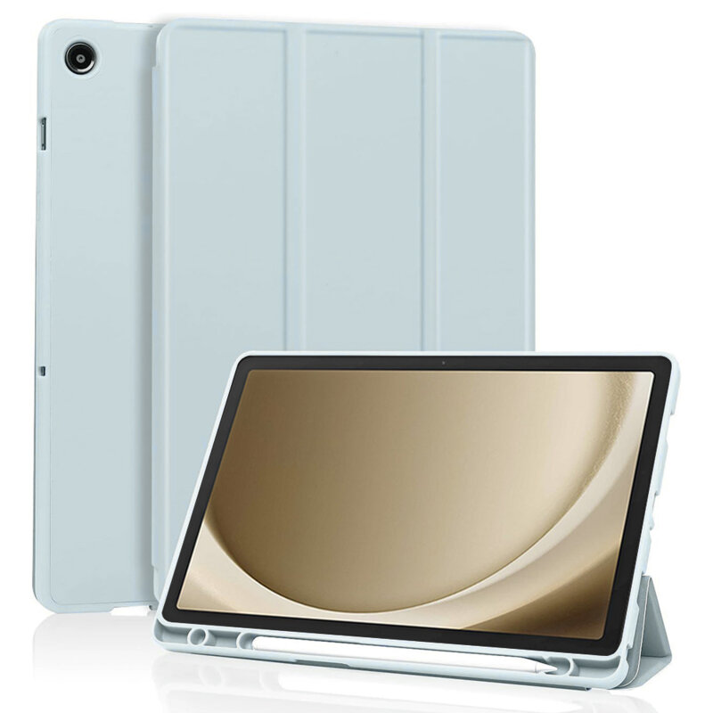 Husa Samsung Galaxy Tab A9 Plus Techsuit Flex Trifold Pen, bleu