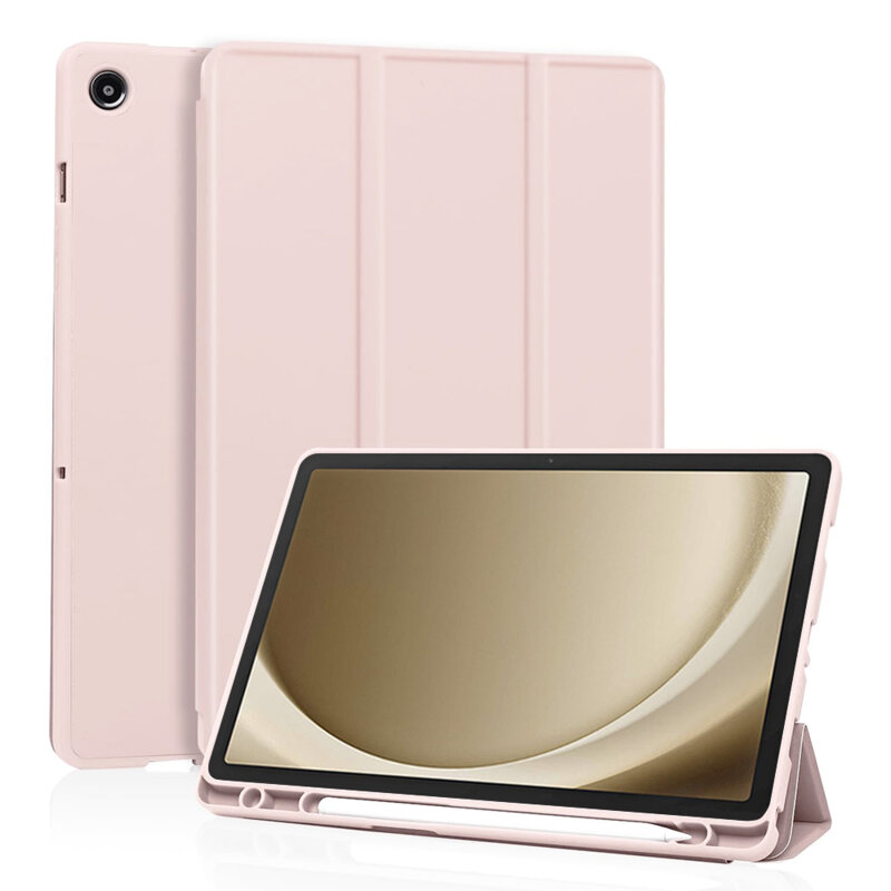 Husa Samsung Galaxy Tab A9 Plus Techsuit Flex Trifold Pen, roz