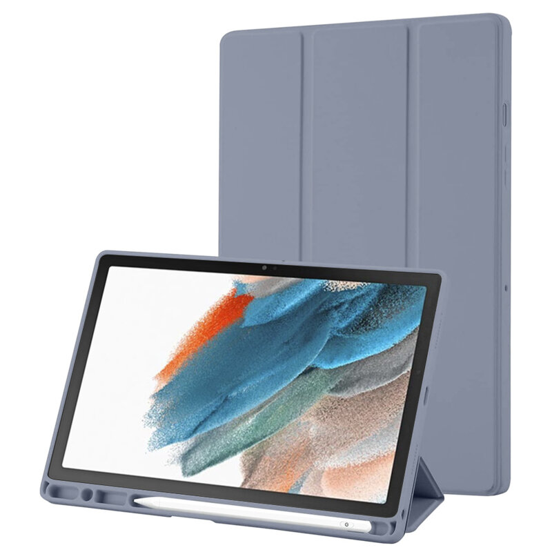 Husa Samsung Galaxy Tab A8 10.5 (2021) Techsuit Flex Trifold Pen, mov