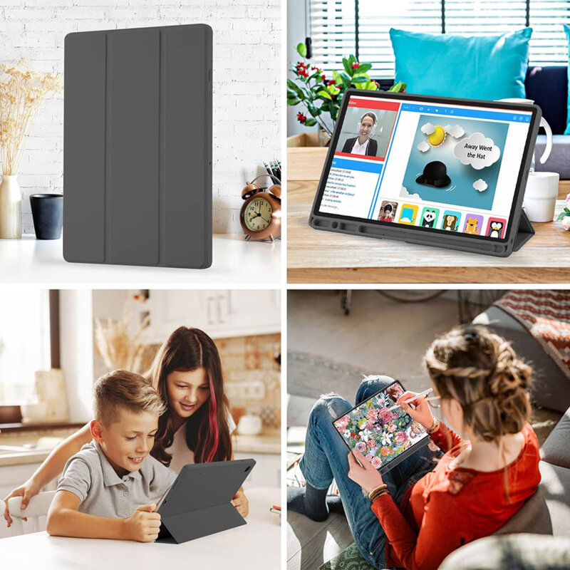 Husa Samsung Galaxy Tab A8 10.5 (2021) Techsuit Flex Trifold Pen, mov