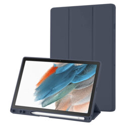 Husa Samsung Galaxy Tab A8 10.5 (2021) Techsuit Flex Trifold Pen, bleumarin