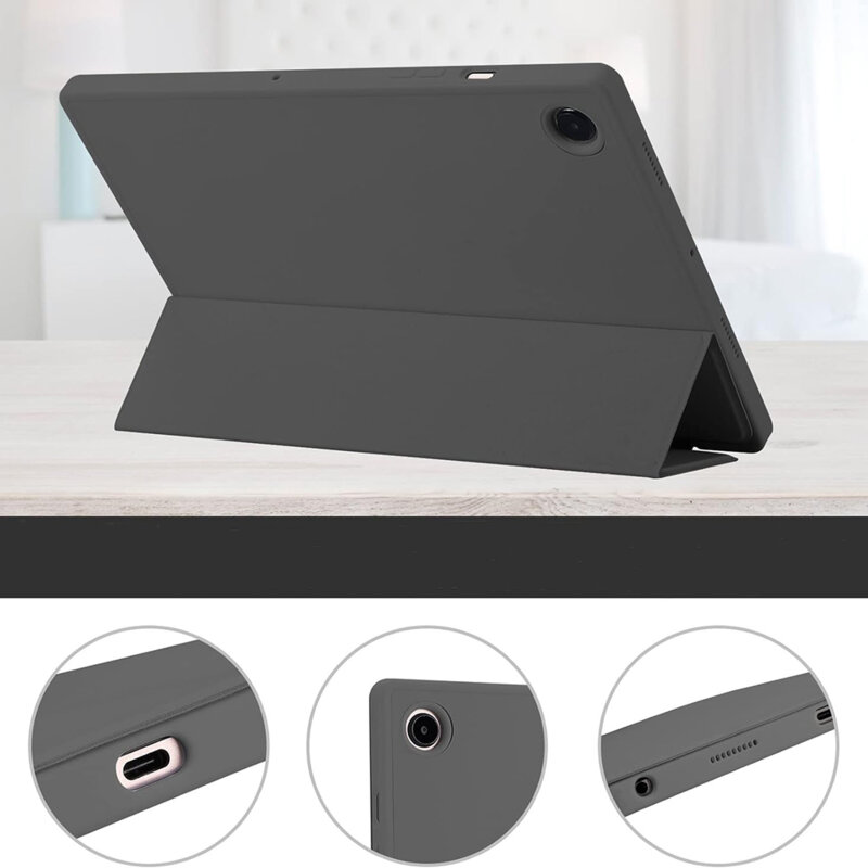 Husa Samsung Galaxy Tab A8 10.5 (2021) Techsuit Flex Trifold Pen, gri