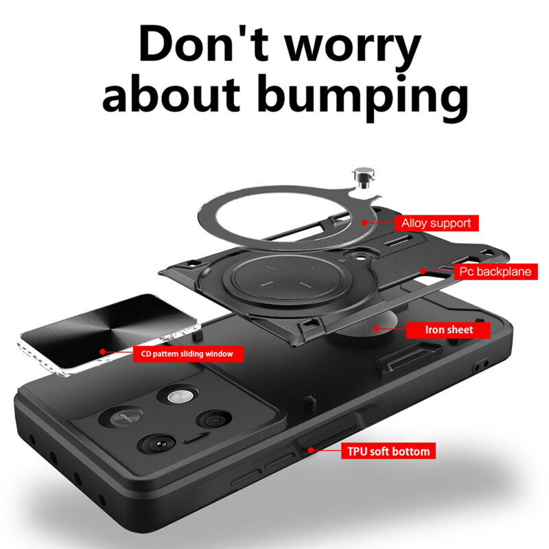 Husa Xiaomi Redmi Note 13 4G Techsuit CamGuard Pro, negru