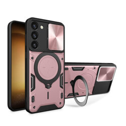Husa Samsung Galaxy S23 Plus Techsuit CamGuard Pro, roz auriu