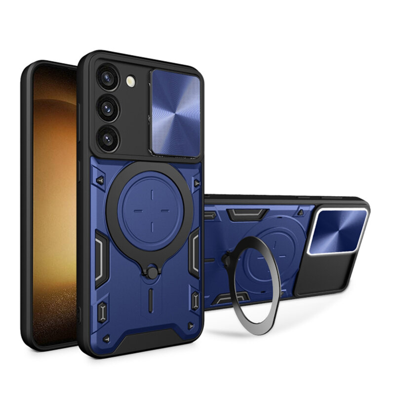 Husa Samsung Galaxy S23 Plus Techsuit CamGuard Pro, albastru