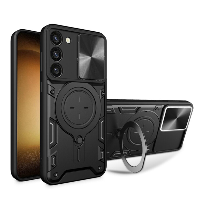 Husa Samsung Galaxy S23 Plus Techsuit CamGuard Pro, negru