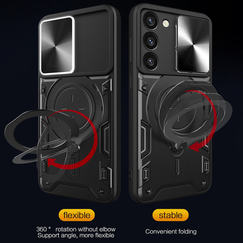 Husa Samsung Galaxy S23 Plus Techsuit CamGuard Pro, negru