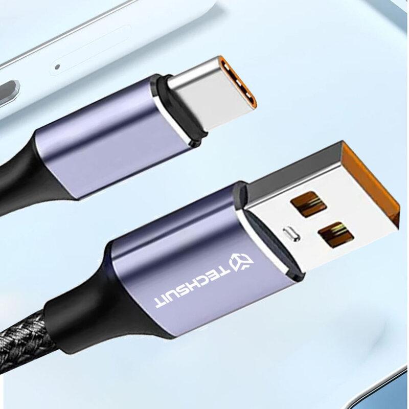 Cablu de date Super Fast Charging 100W Type-C Techsuit PCB018, 1m