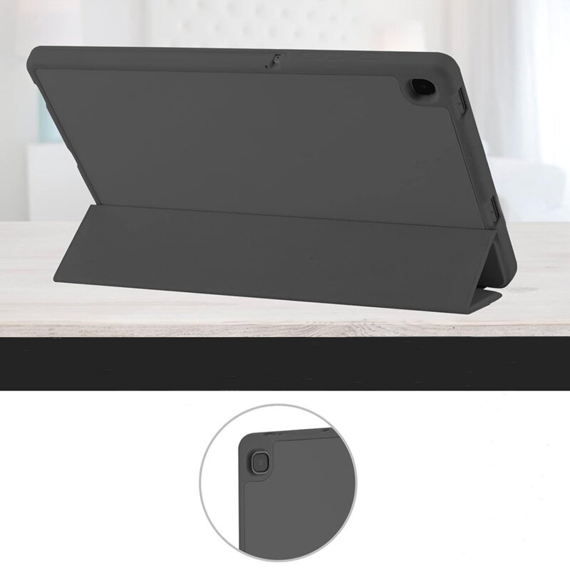 Husa Samsung Galaxy Tab A7 10.4 2020 T500/T505 Techsuit Flex Trifold Pen, negru
