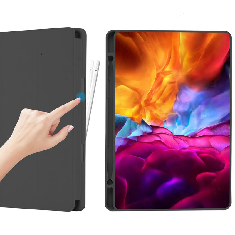 Husa Samsung Galaxy Tab A7 10.4 2020 T500/T505 Techsuit Flex Trifold Pen, negru