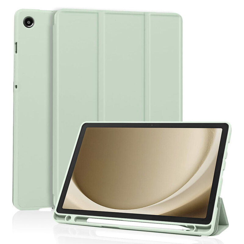 Husa Samsung Galaxy Tab A9 Techsuit Flex Trifold Pen, verde deschis