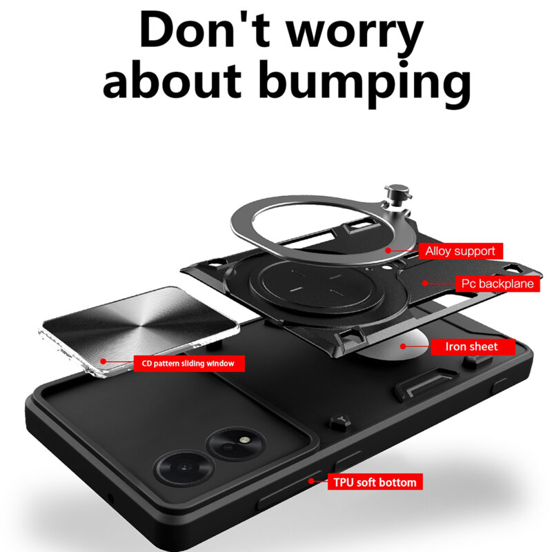 Husa Motorola Moto G14 Techsuit CamGuard Pro, rosu