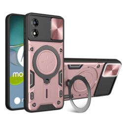 Husa Motorola Moto E13 Techsuit CamGuard Pro, roz auriu