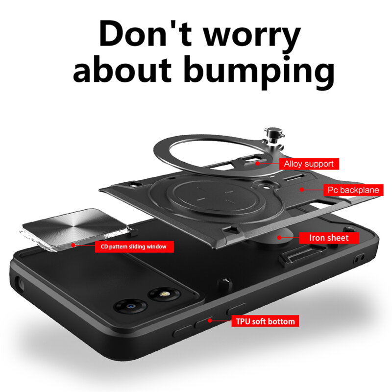 Husa Motorola Moto E13 Techsuit CamGuard Pro, negru