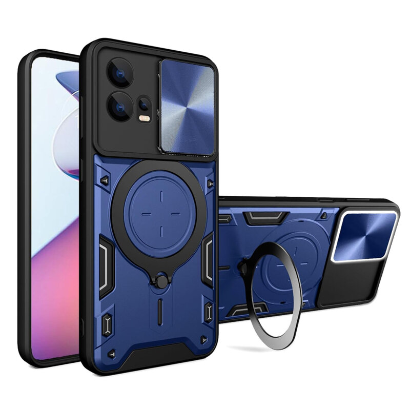 Husa Motorola Moto G72 Techsuit CamGuard Pro, albastru