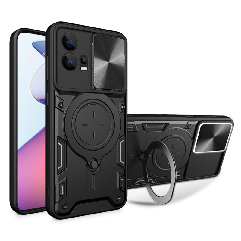 Husa Motorola Moto G72 Techsuit CamGuard Pro, negru