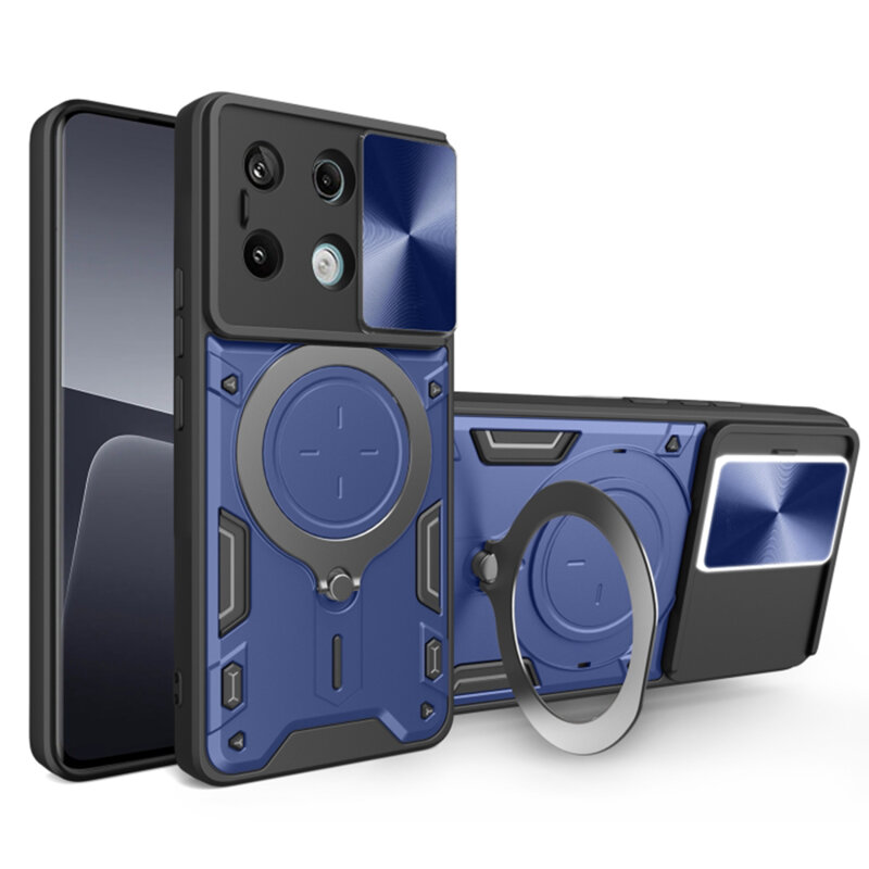Husa Xiaomi Poco X6 Techsuit CamGuard Pro, albastru