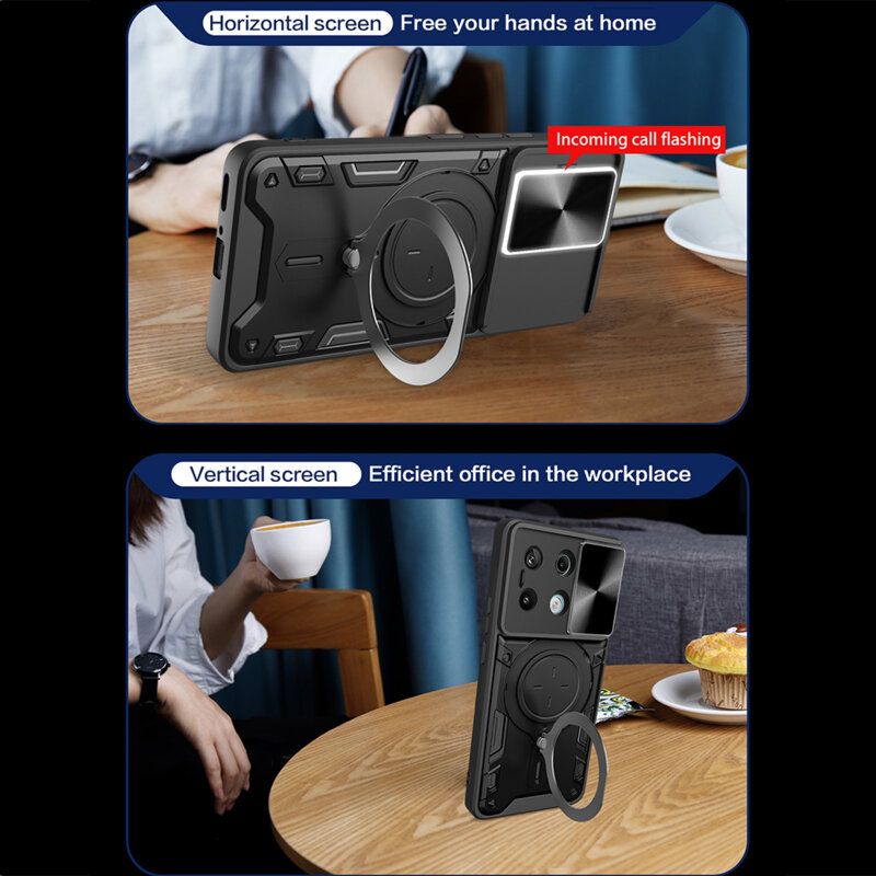 Husa Xiaomi Poco X6 Techsuit CamGuard Pro, rosu